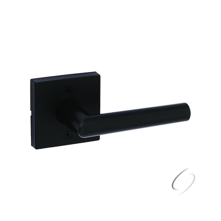 Kwikset Milan Lever with Square Rose Half Dummy Door Lock Matte Black Finish 788MILSQT-514
